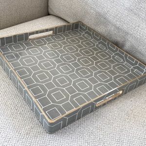 Three Hands decorative tray 13.5” square